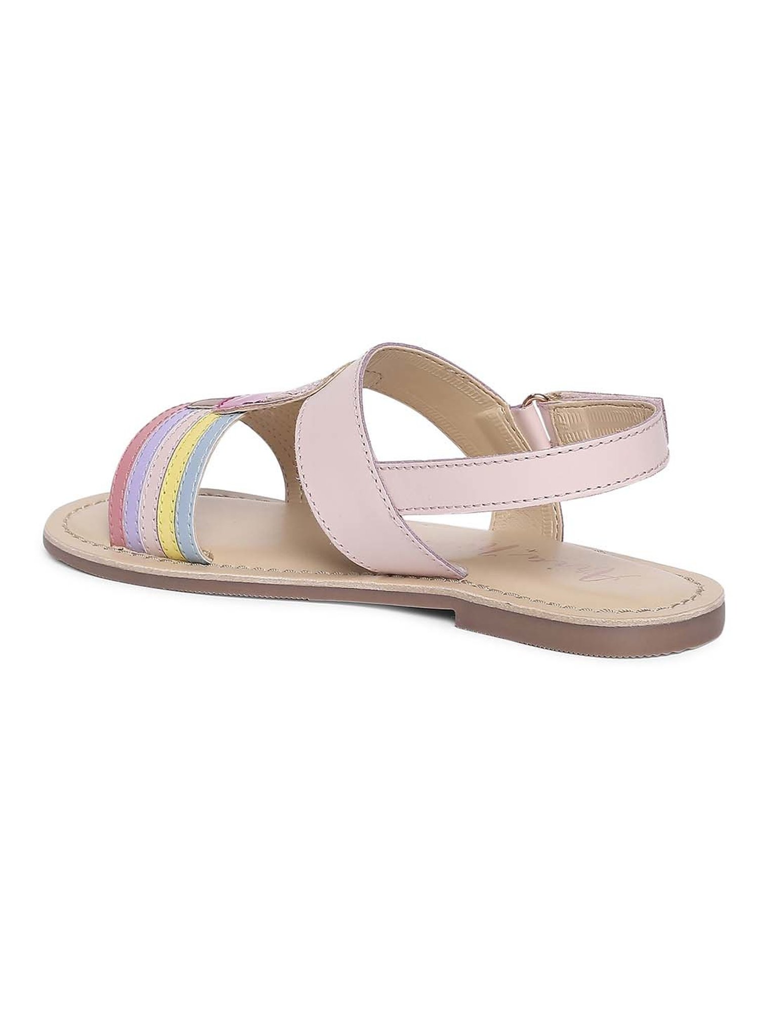 Aria Nica Kids ICY Pink & Yellow Casual Sandals