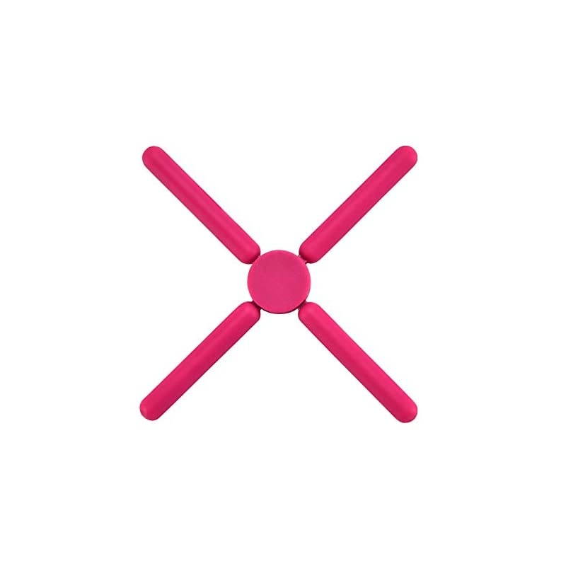 Foldable Trivets (5pack),  Eco Collapsible Trivet Set, Silicone Pot Trivet Holder Save Much Space for Kitchen Home, Multi-Color