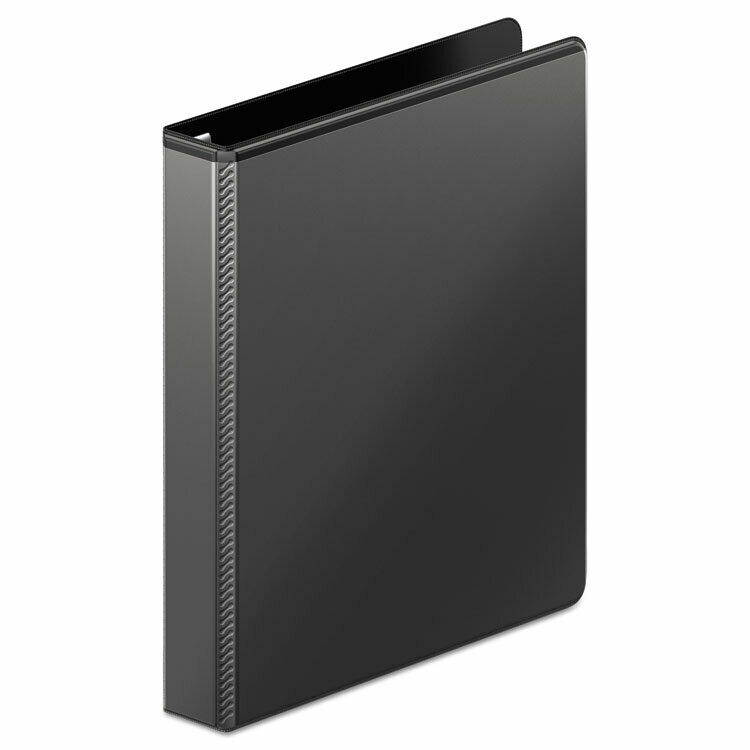 Wilson Jones Ultra Duty Round Ring View Binder 1" Cap Black 87900