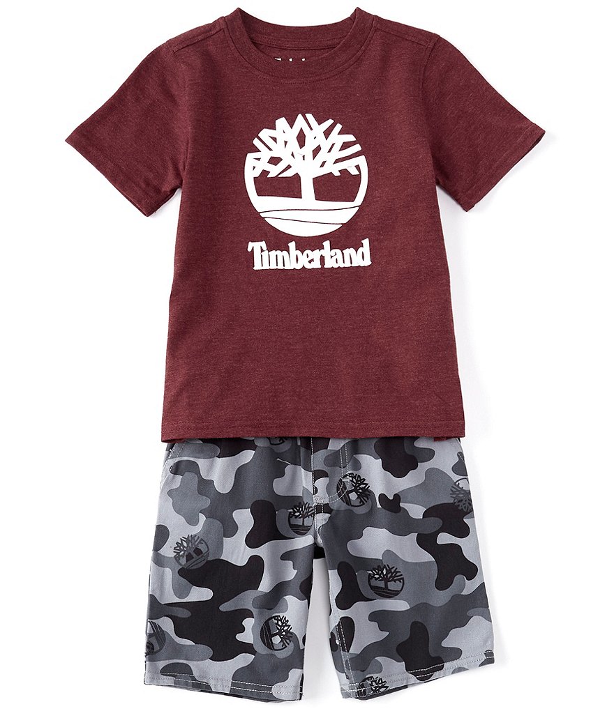 Kinetic by Class Club Little Boys 2T-7 Short-Sleeve Play Hard Performance Tee and Shorts Set