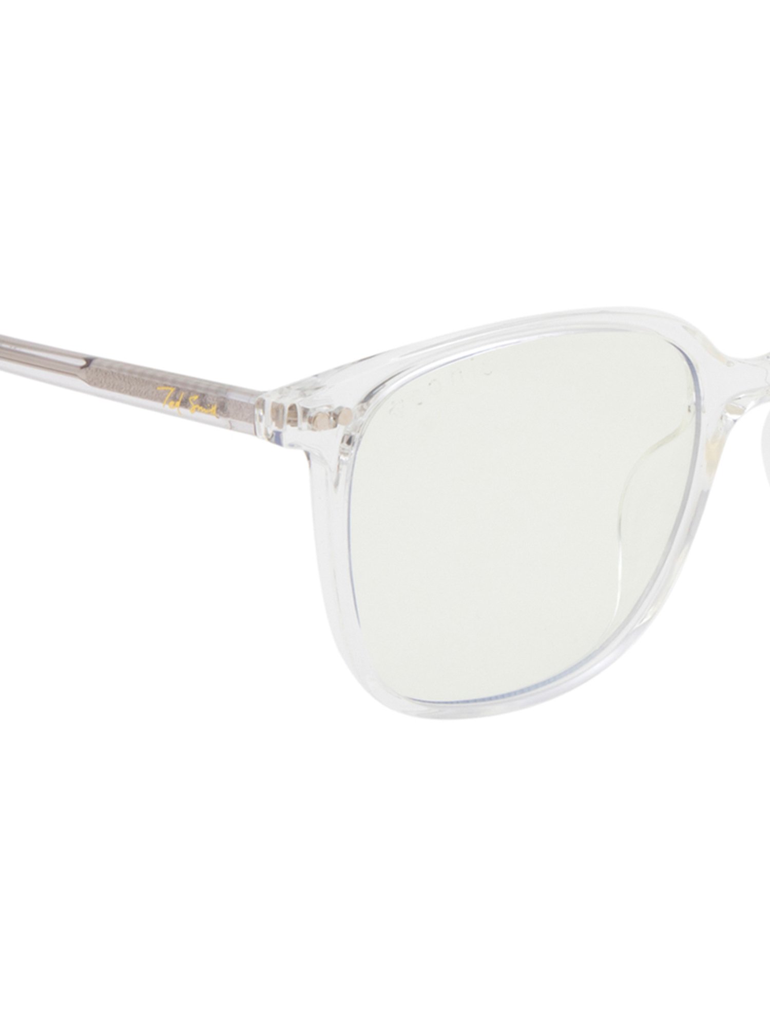 Ted Smith Transparent Wayfarer Polarized Unisex Sunglasses