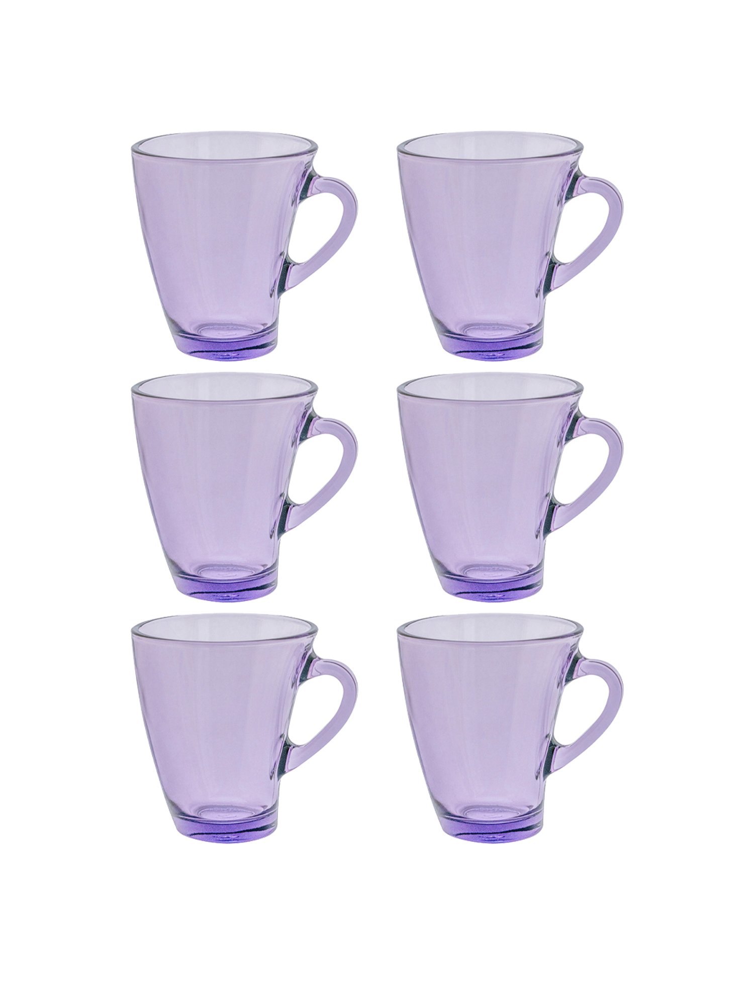 Pasabahce Transparent Glass Penguen Small Coffee Mugs - Set of 6 (170ml)