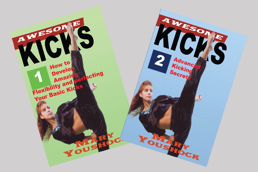 2 DVD Set The Awesome Tournament Taekwondo Karate Kicking - Mary Youshock