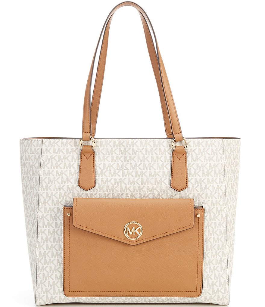 Michael Kors Signature Large Pocket Tote Bag