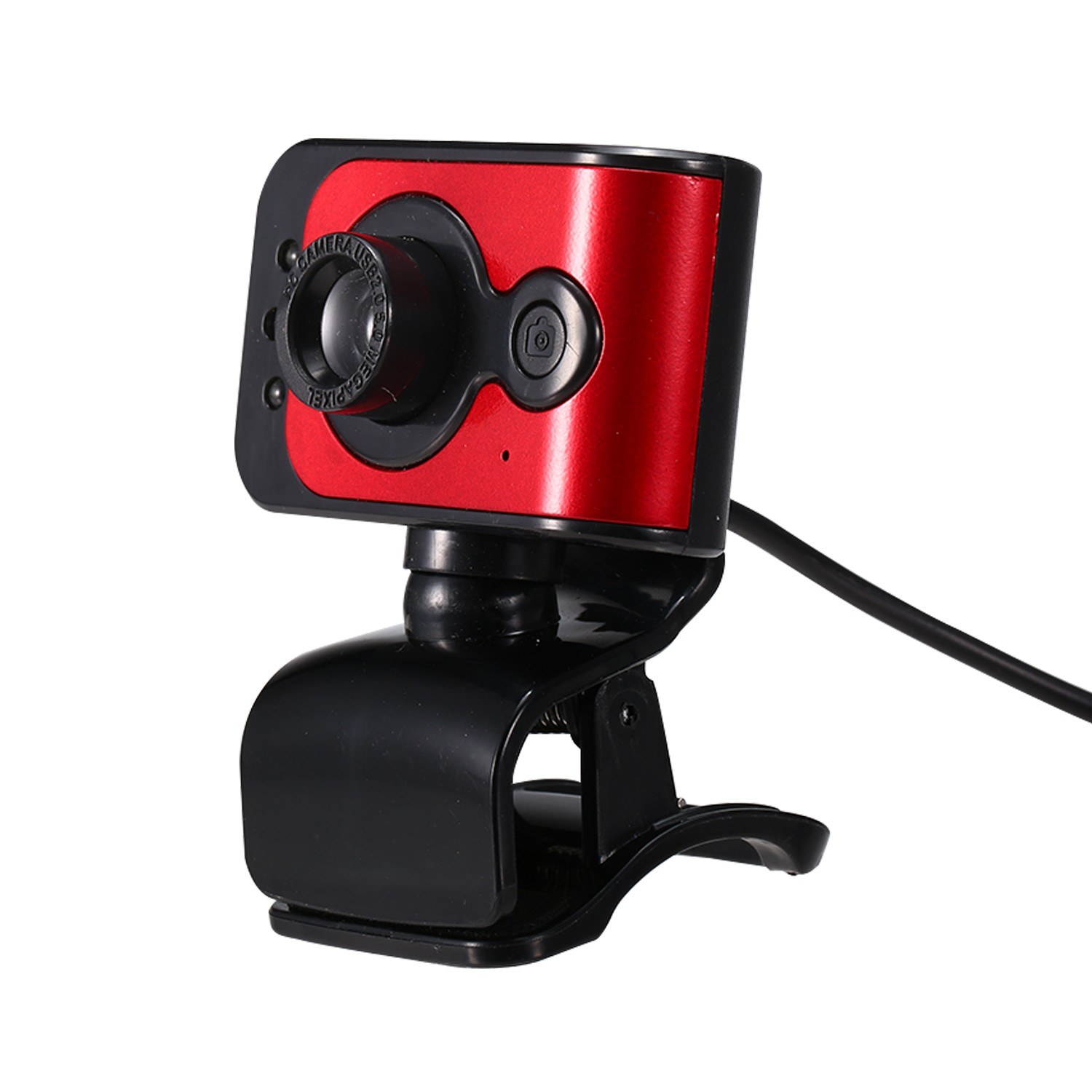 640P Webcam Live Streaming Webcam 360 Degree Rotatable USB Web Camera for PC Laptop Clip-On Webcam for Video Conference Meeting Gaming Desktop Office