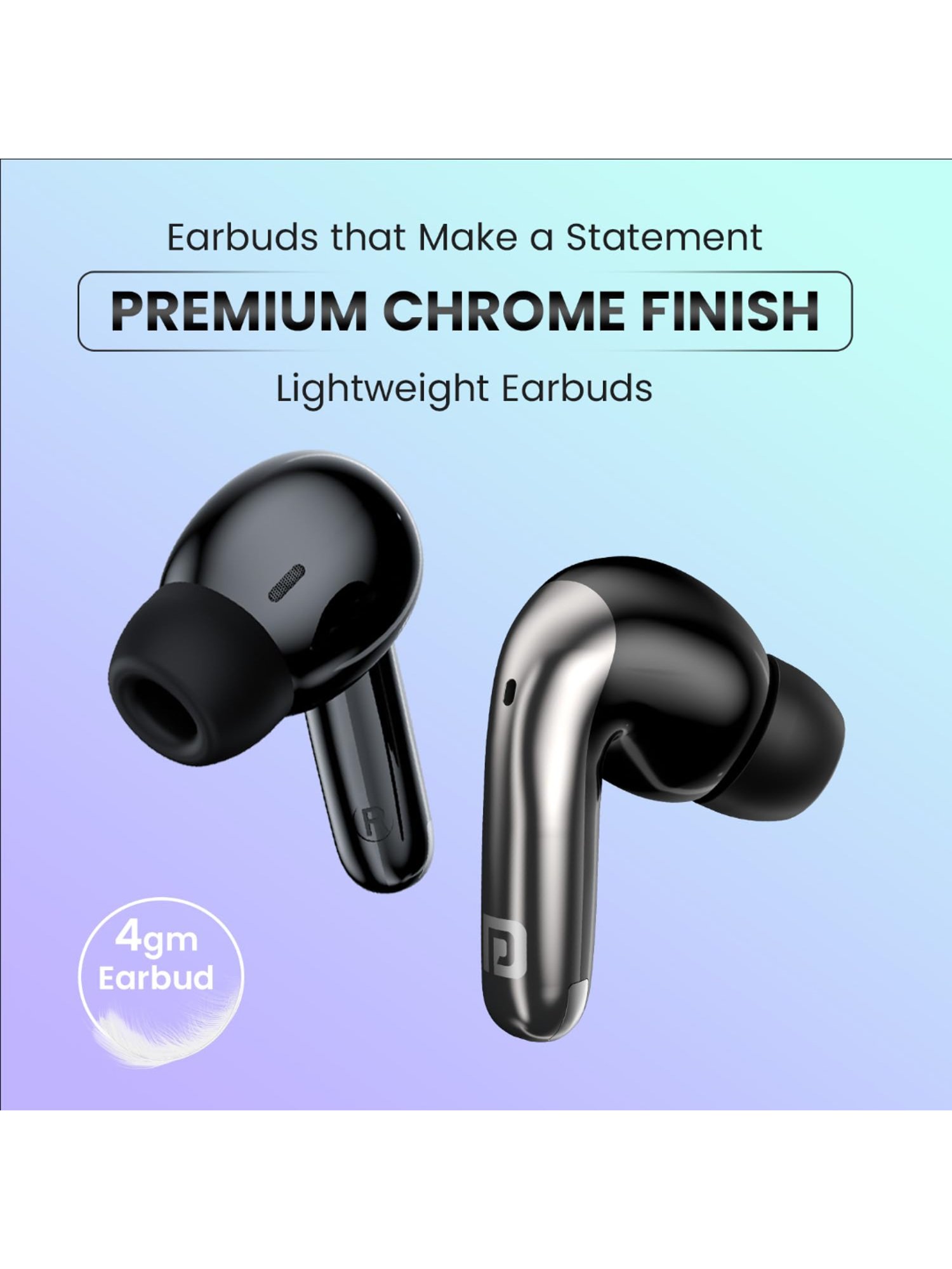 Boat Airdopes Sonik BT Earbuds with 60Hrs Playback & ENx Technology (Thunder Black, True Wireless)