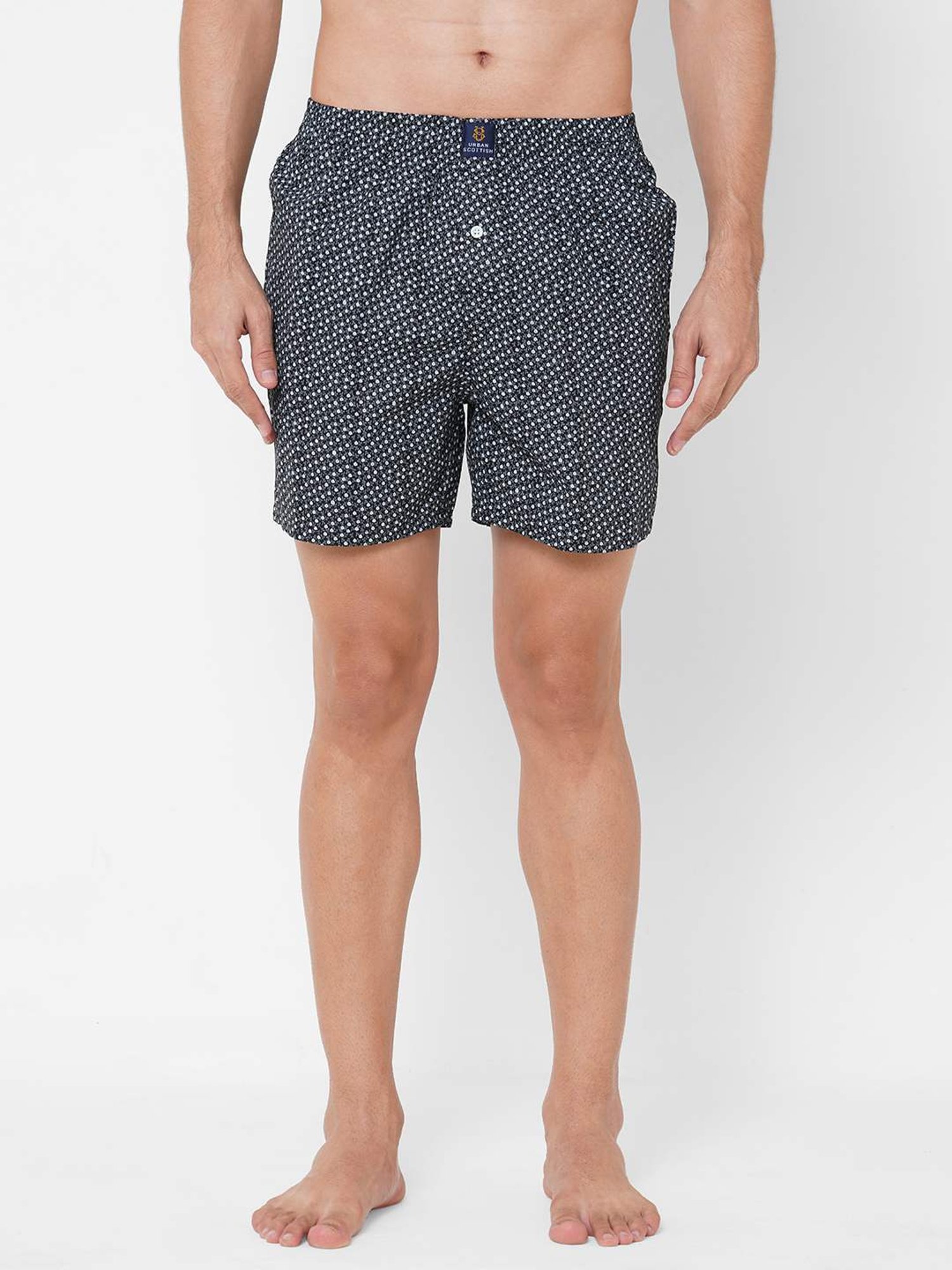 Urban Scottish Multicolored Regular Fit Printed Boxers - Pack Of 3