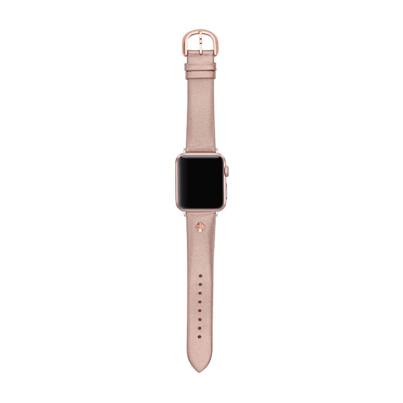 Kate Spade New York Metallic Rose Gold Leather 38/40mm Band for Apple Watch