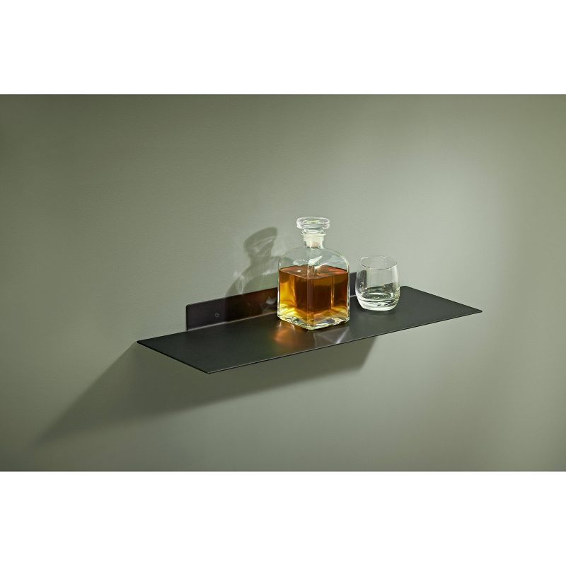 Dolle Katana Floating Metal Shelf (32") - Black