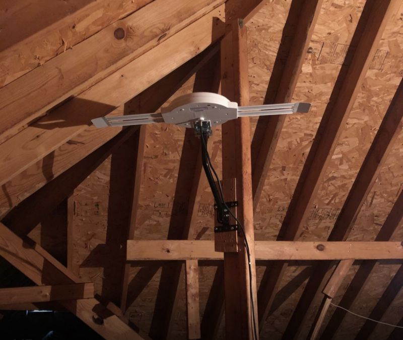 LAVA HD-8008, Outdoor TV Antenna Omnidirectional 360 Degree HD TV 4K Omnipro Amplified TV Antenna OmniPro HD-8008 + Installation Kit & Jpole