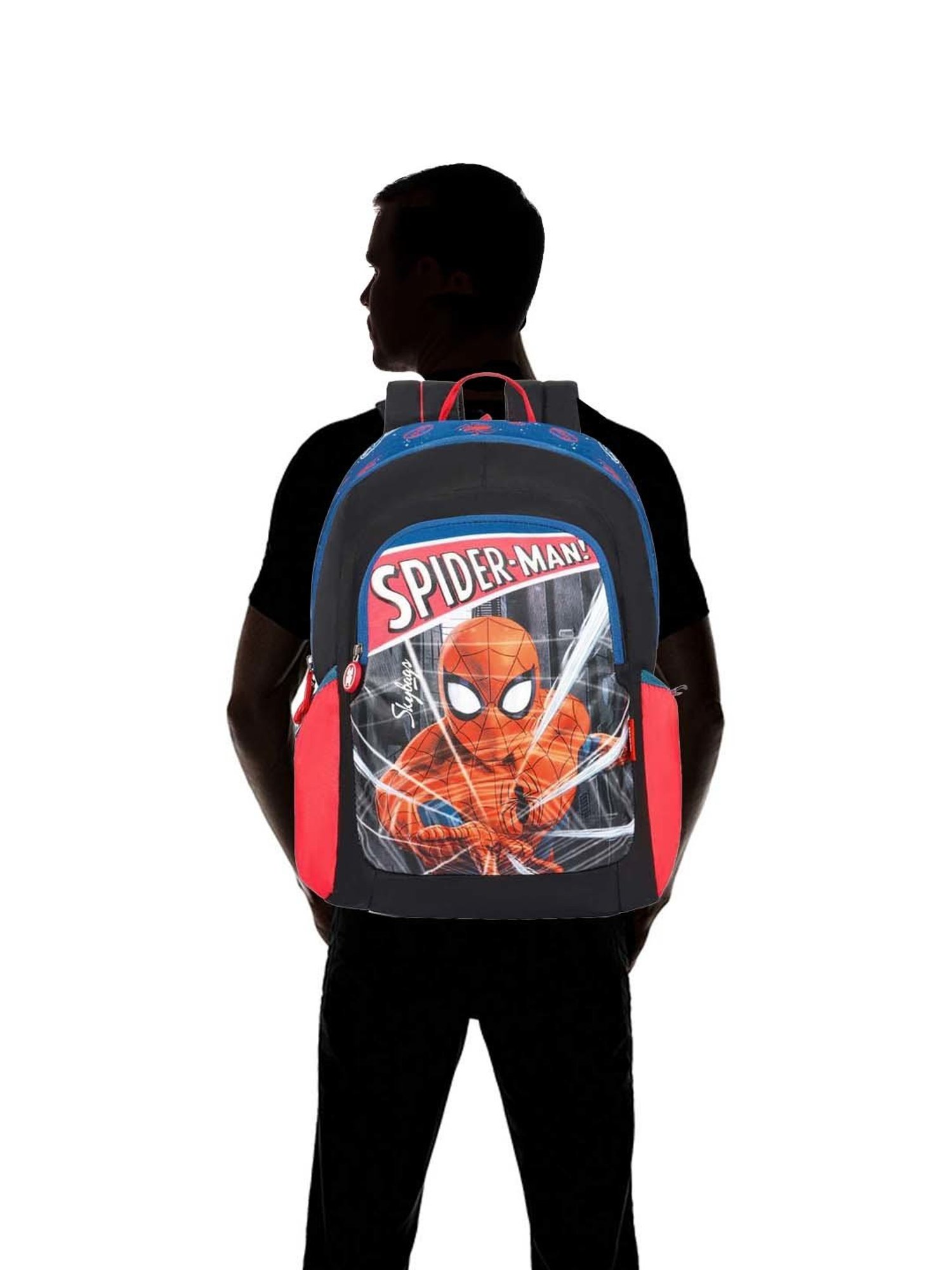 Skybags Spiderman 18 Ltrs Blue Medium Backpack