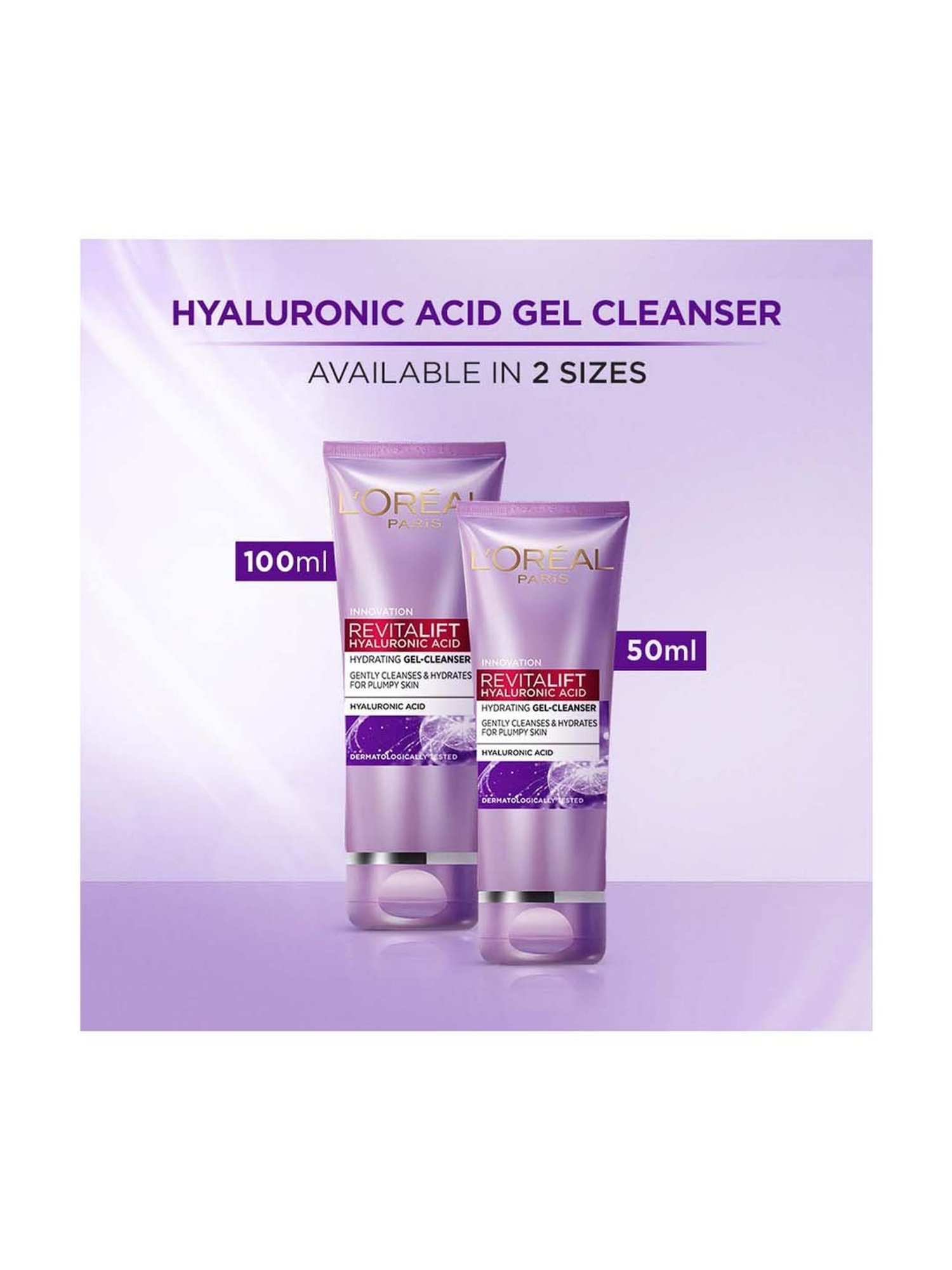 L'Oreal Paris Revitalift Hyaluronic Acid Hydrating Gel Cleanser - 100 ml