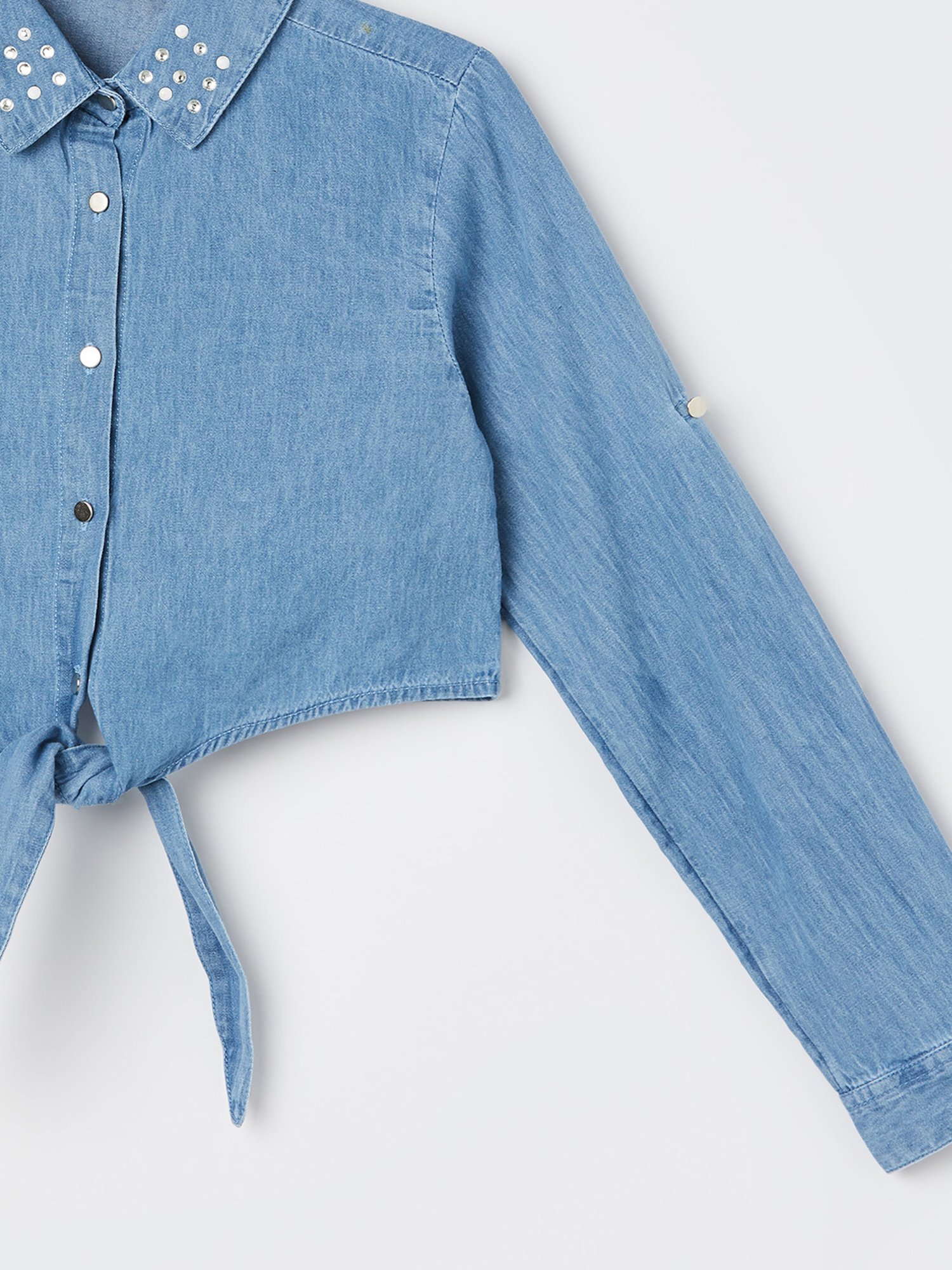 Fame Forever by Lifestyle Girls Blue & Red Cotton Solid Full Sleeves Dress