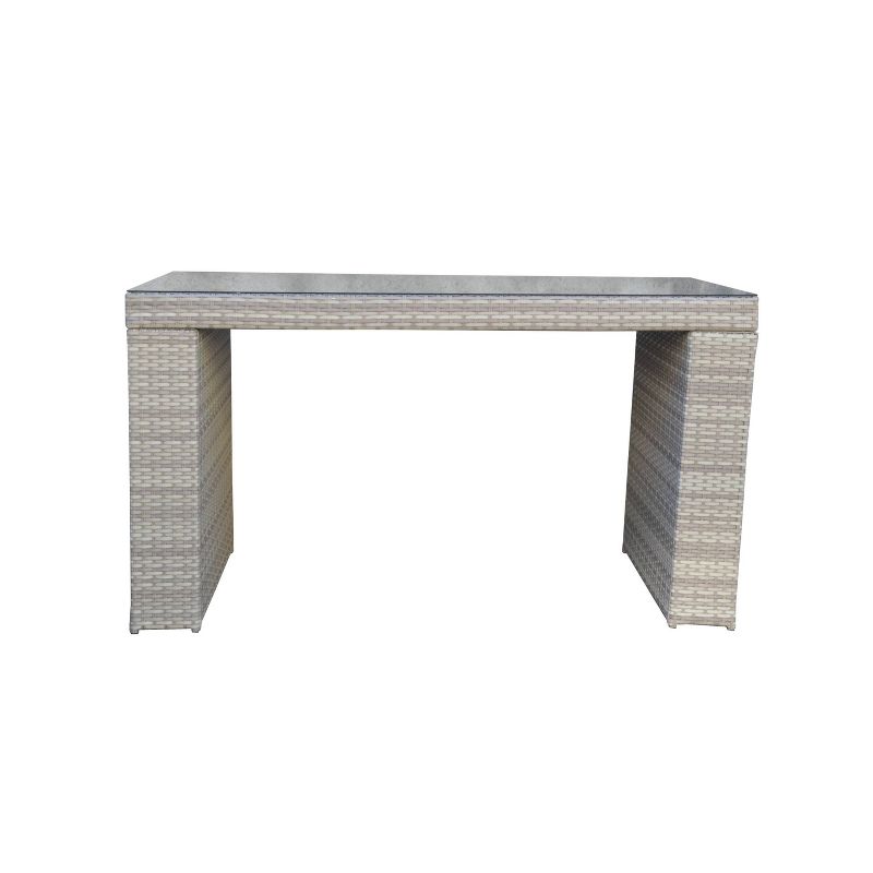 Fairmont 7pc Patio Dining Set - Gray - TK Classics