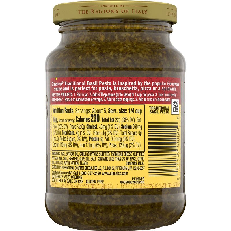 Classico Pesto Pasta Sauce - 13.5oz