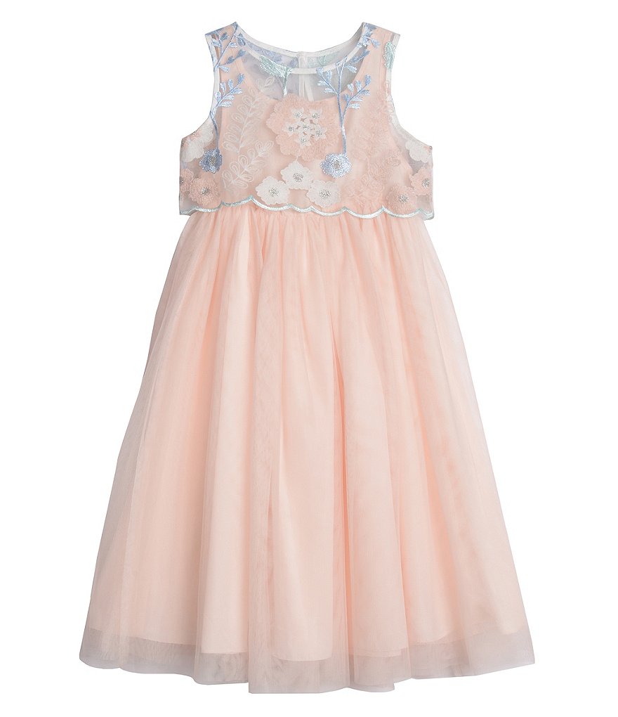 Pippa & Julie Little Girls 4-6X Wild Flower Popover Midi Dress