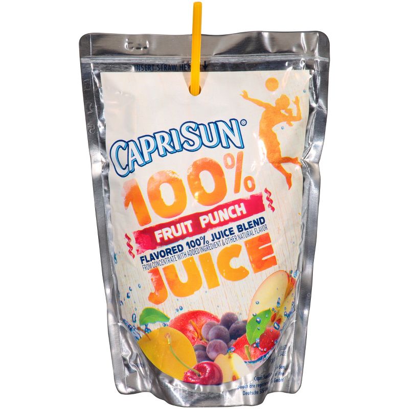 Capri Sun 100% Fruit Punch Juice - 10pk/6 fl oz Pouches