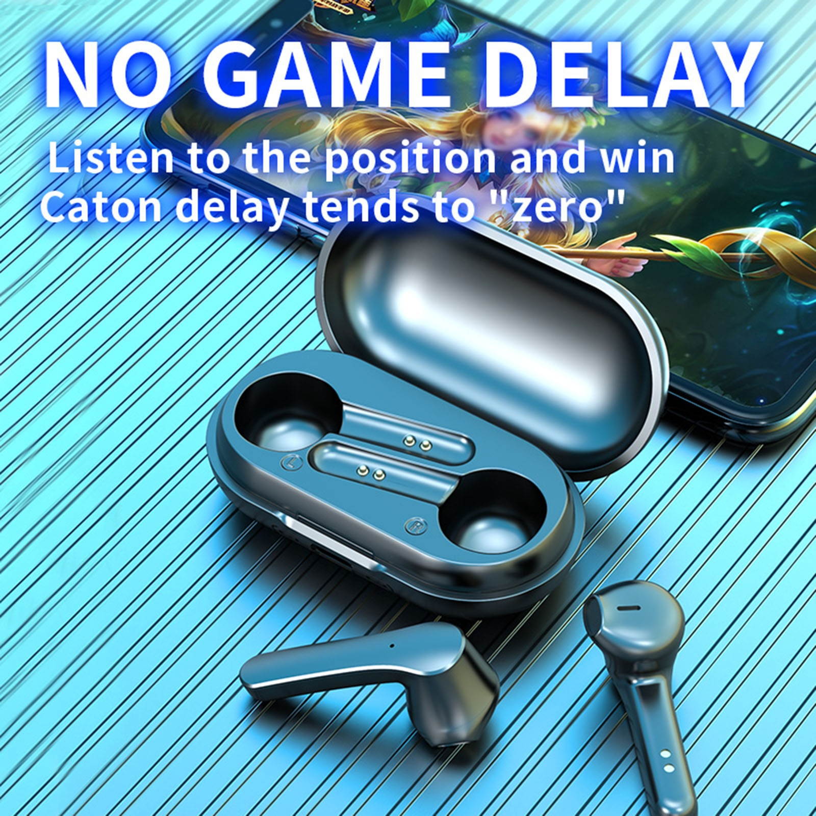 LB-20 Headphone Bluetooth 5.0 Mini Earbuds Waterproof Wireless Headsets Touch Control Noise Reduction HiFi Sound Sports Earphones