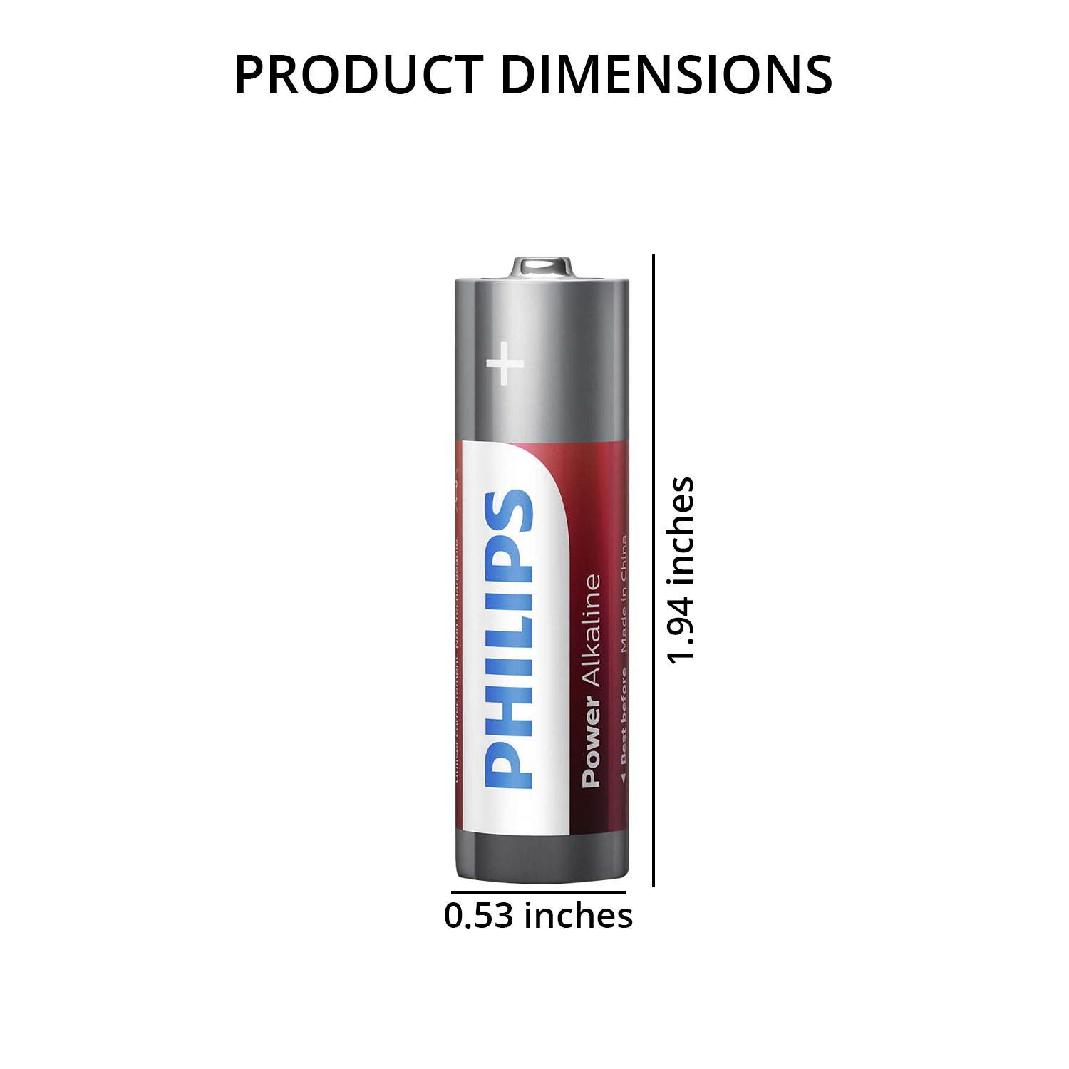 Shop LC Philips Power Alkaline 4 Pack AA Battery