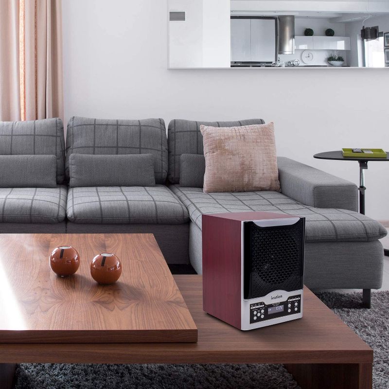 Ivation 5-in-1 HEPA Ozone Generator & Air Purifier with Digital Display Timer & Remote for spaces up to 3,700 Sq. Ft.