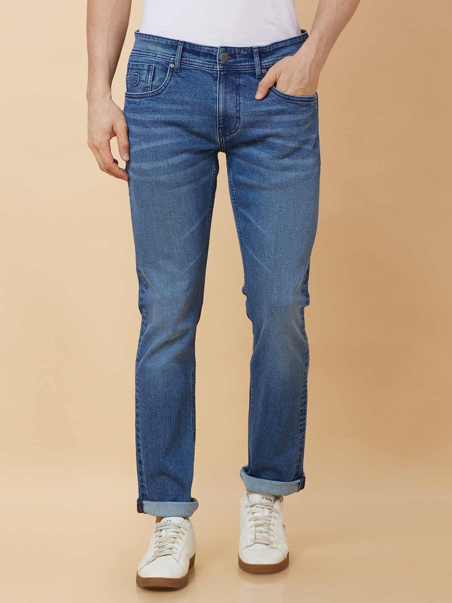 Being Human Light Blue Slim Fit Jeans