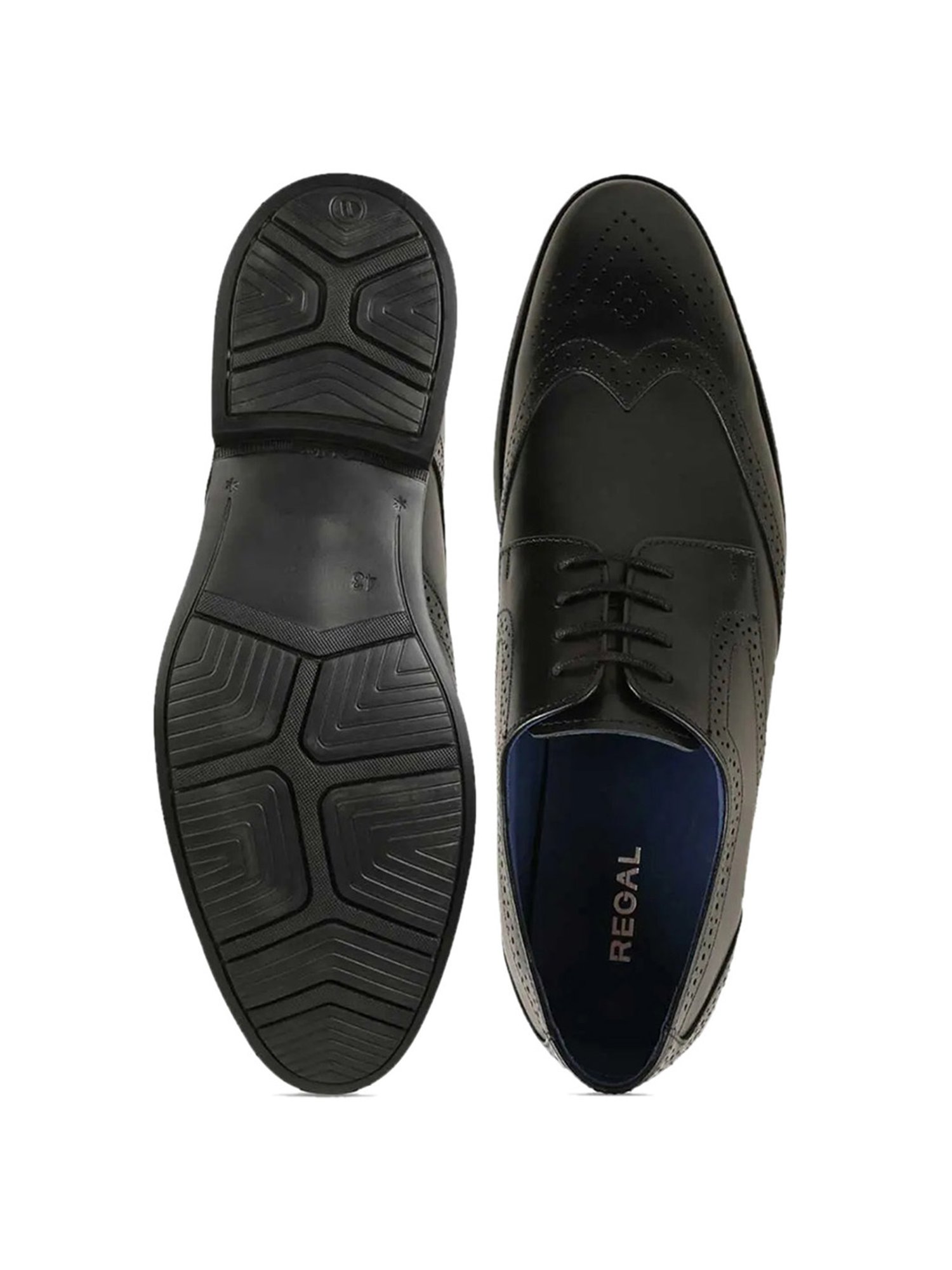 Regal Men's Black Brogue Shoes