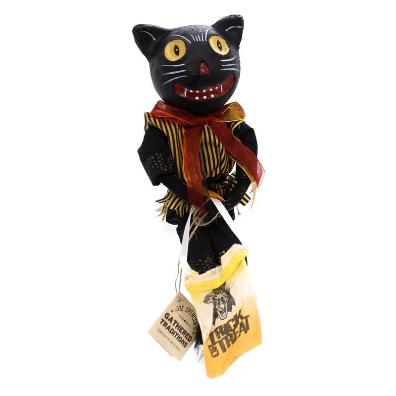 Joe Spencer 12.5" Patience Vintage Cat Halloween Primitive Trick Treat  -  Decorative Figurines