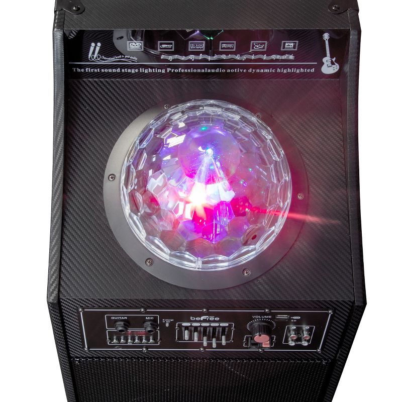 beFree Sound Portable Bluetooth Speaker with Projection Party Light Dome