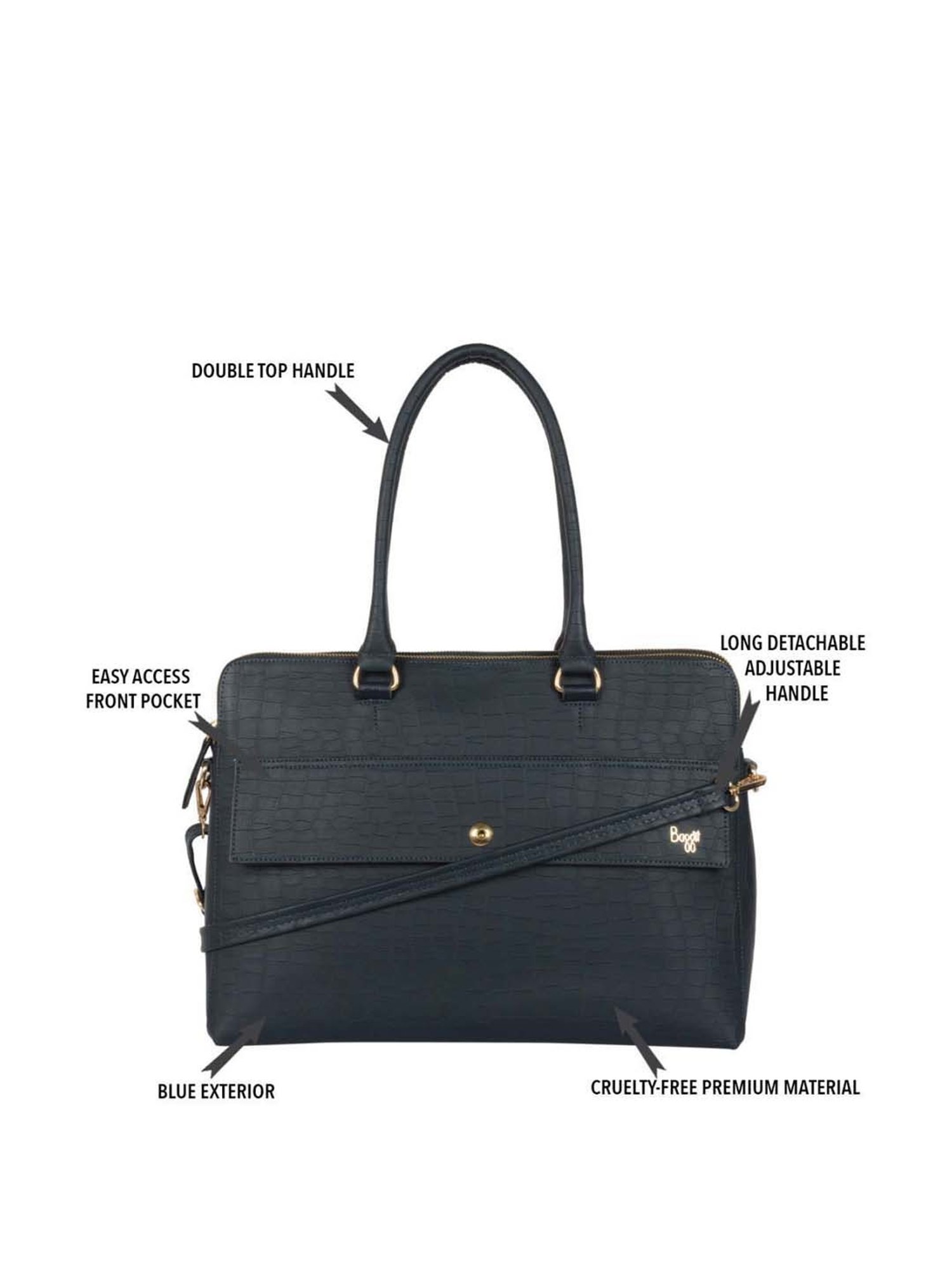 Baggit Blue Medium Messenger Bag