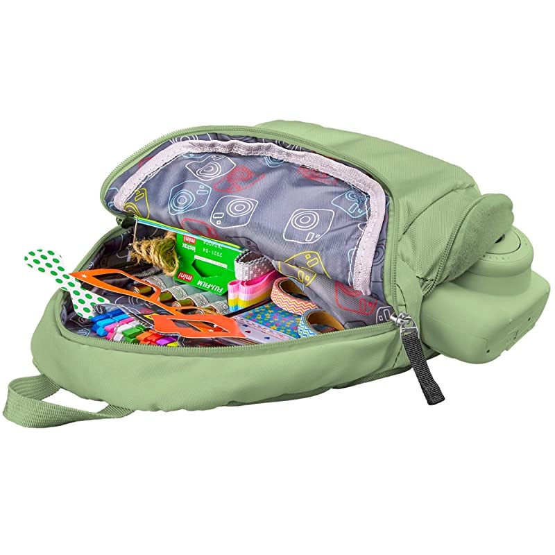 Piece Fujifilm Instax Mini 11 9 8 90 70 Camera Accessories Travel Kit Backpack Shoulder BagFuji Instant Film 60 Sheets Lens Cloth Strap Washi Tape StickersFramesAlbum Lime Green