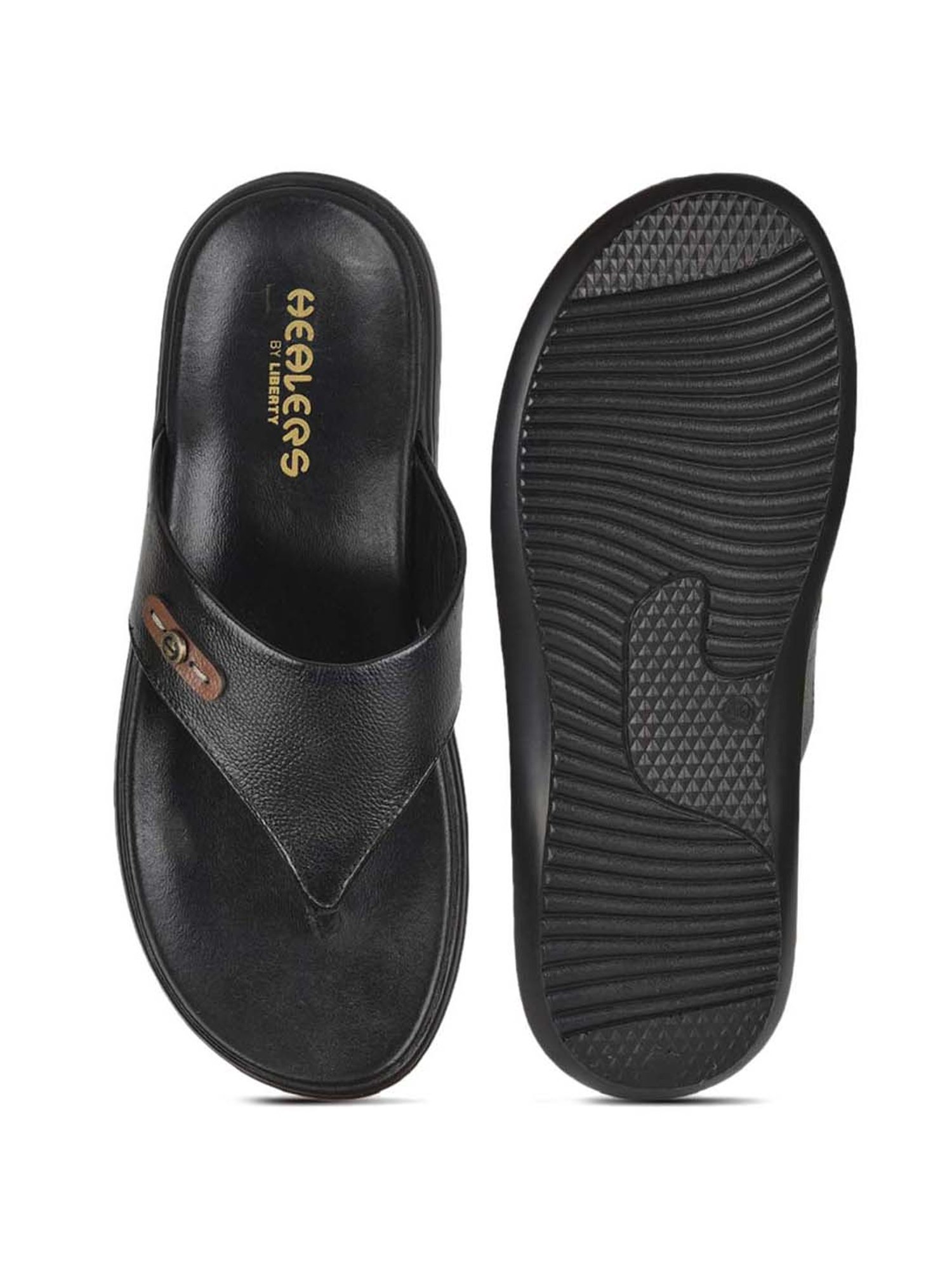 Healers by Liberty Men's Black Thong Sandals