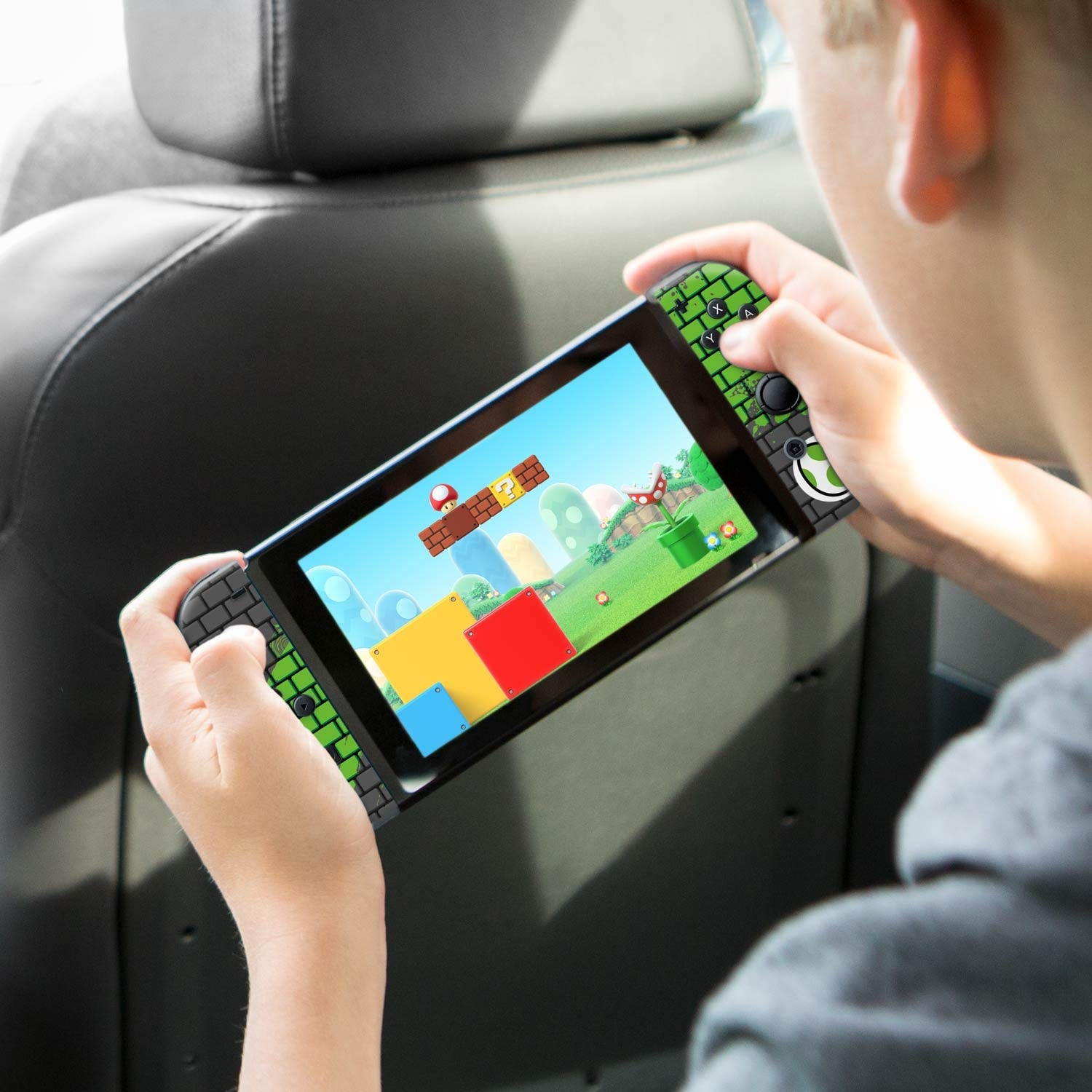 Controller Gear Nintendo Switch Skin & Screen Protector Set - Super Mario - "Yoshi Bricks" - Nintendo Switch