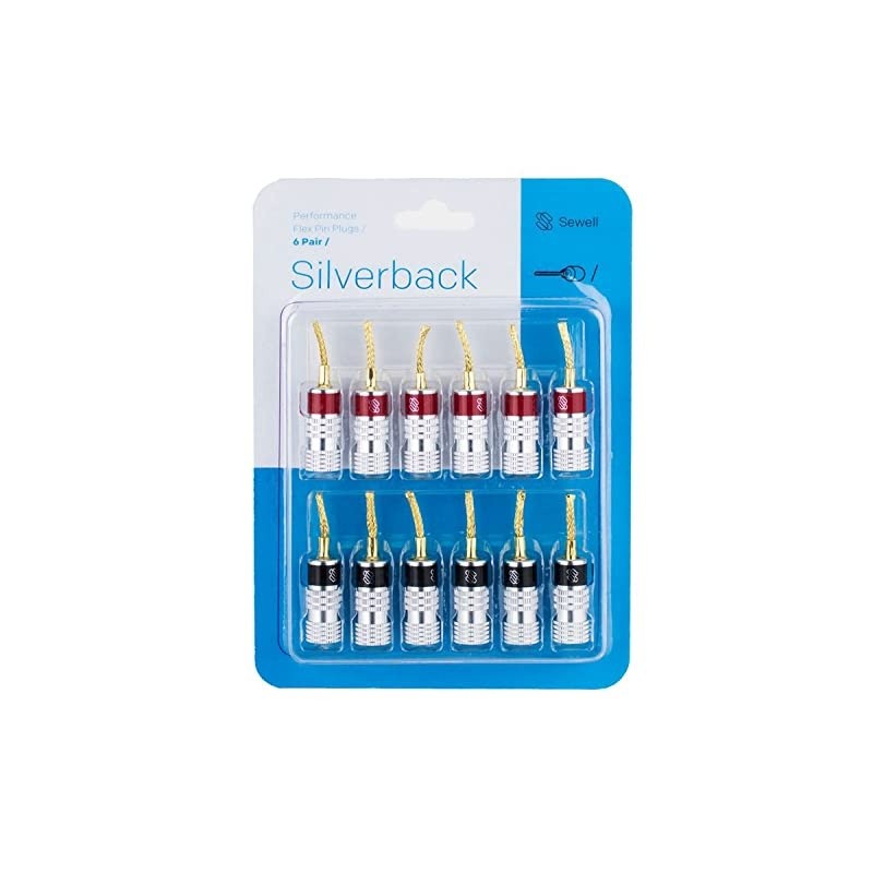 Silverback Flex Pin Connectors for SpringLoaded Inputs 6 Pairs