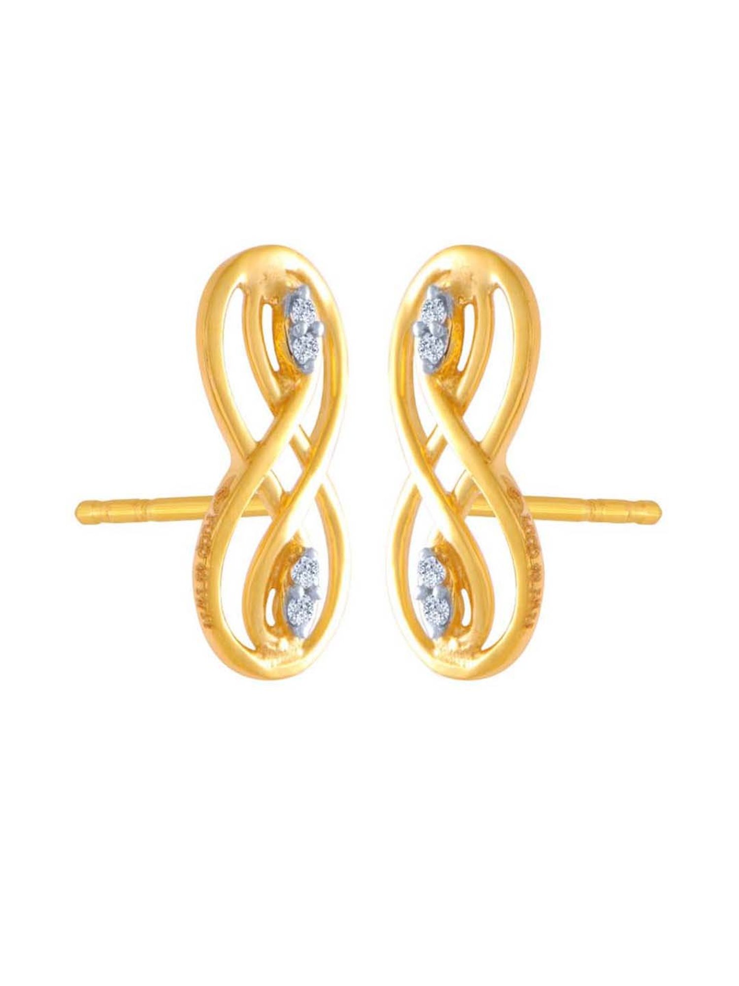 P.C. Chandra Jewellers 14 kt Gold Earrings