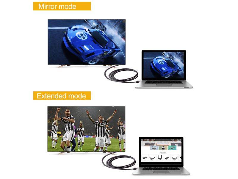 Wavlink 4K HDMI Cable - 6.6ft  Zinc Alloy Shell HDMI Male to HDMI Male cable - Braided Cord (30AWG) - High Speed with Ethernet & Audio Return - Support 4K 2160p, HD 1080p, 3D