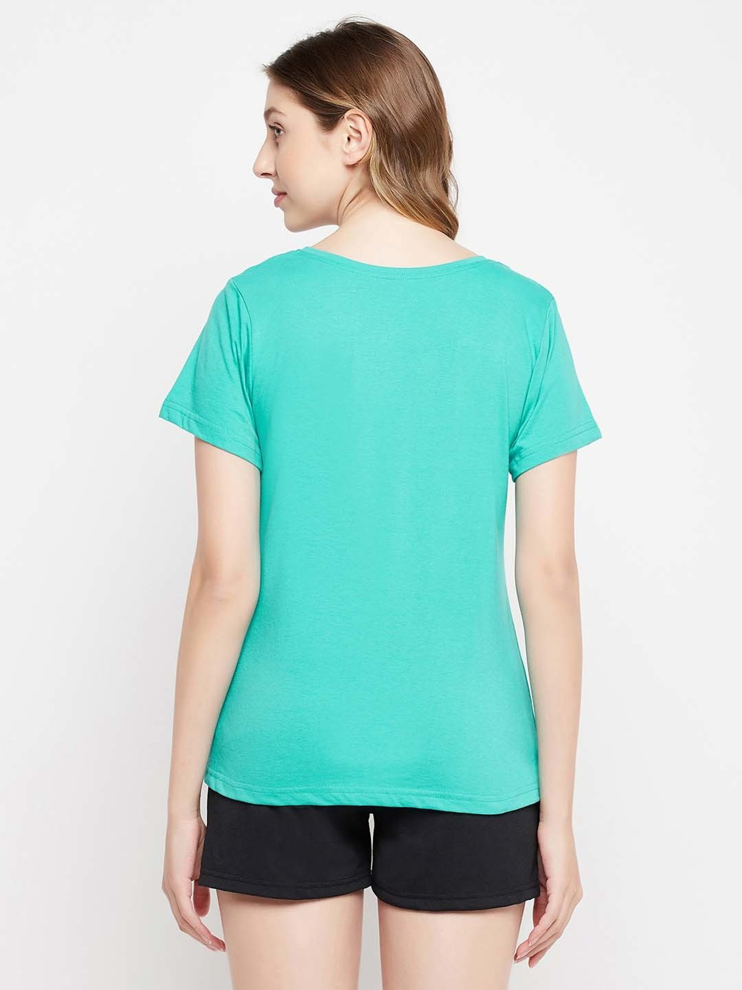 Clovia Green T-Shirt