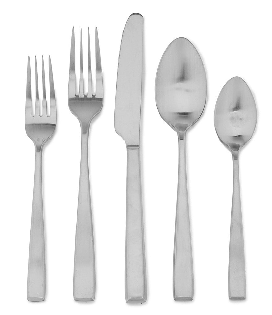 Noble Excellence Nova Satin Finished Silver Stainless Steel 20-Piece Flatware Set