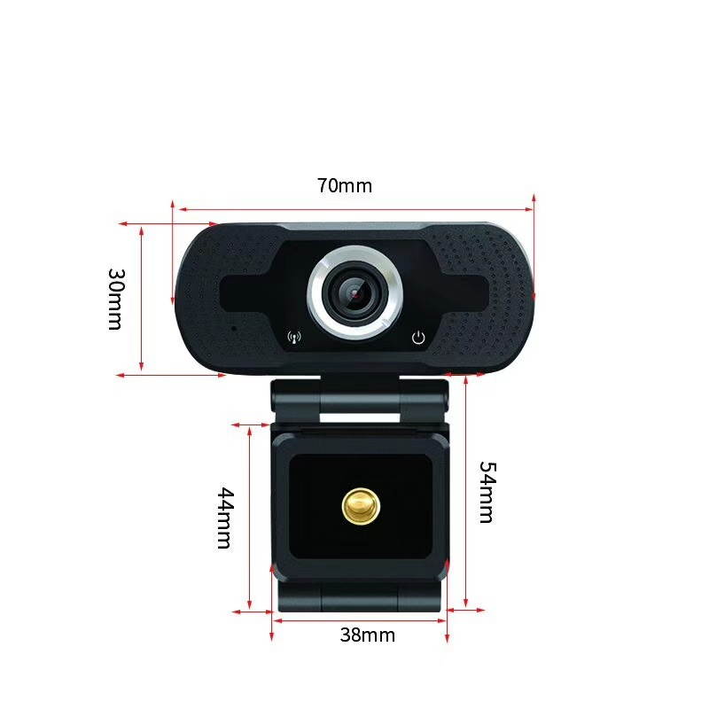 Webcam 1080P Computer Camera with Privacy Cover USB Connection Built-in Noise-reduction Microphone for Live Video