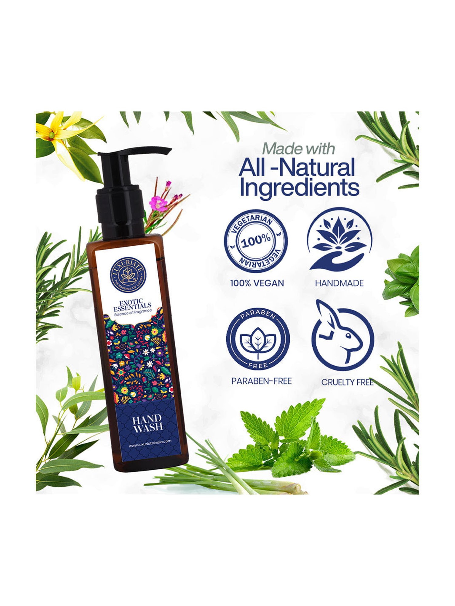 Luxuriate Exotic Essential Hand Wash - 200 ml