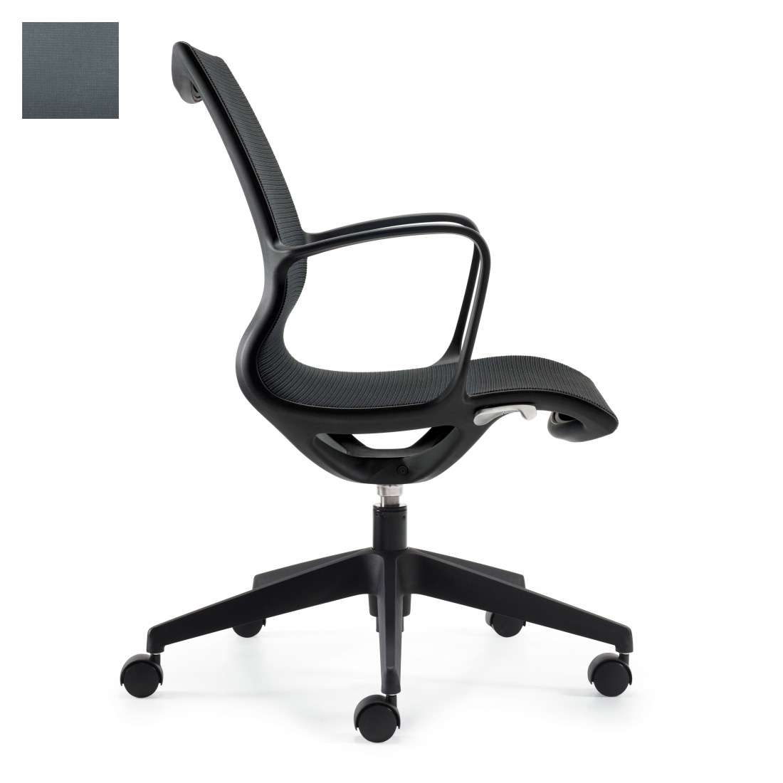 Lightweight Ergonomic Comfortable Work Tilter Chair with Armrests (G8456) Task Chair for Office, Home, Computer Desk, Workstation, Conference Room Ergonomic with Medium Back Lumbar Support