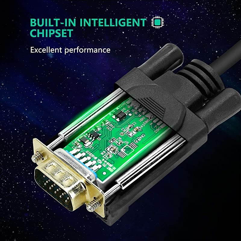 Active DVID to VGA  DVID 24+1 to VGA 6 Feet Cable Male to Male GoldPlated Cord