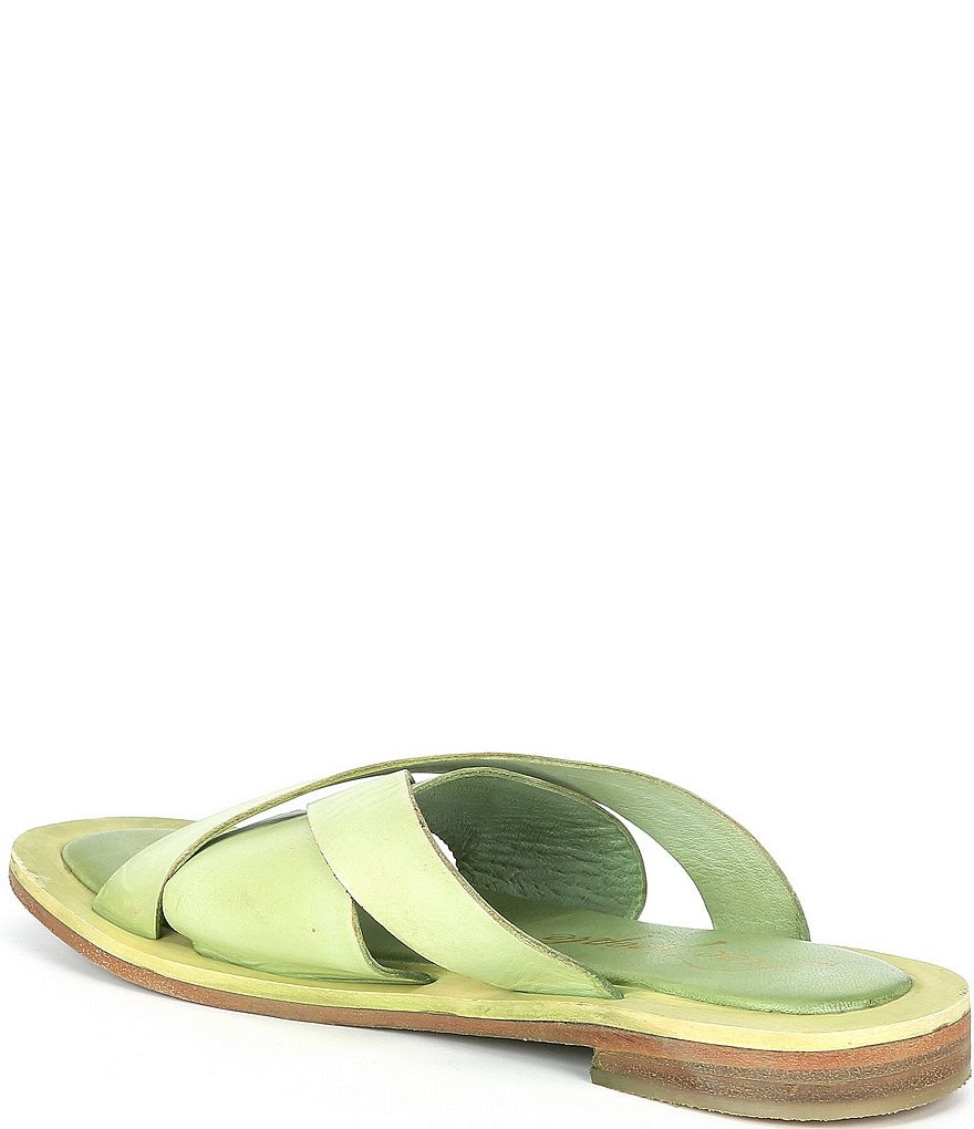 Free People Del Mar Woven Leather Slide Sandals