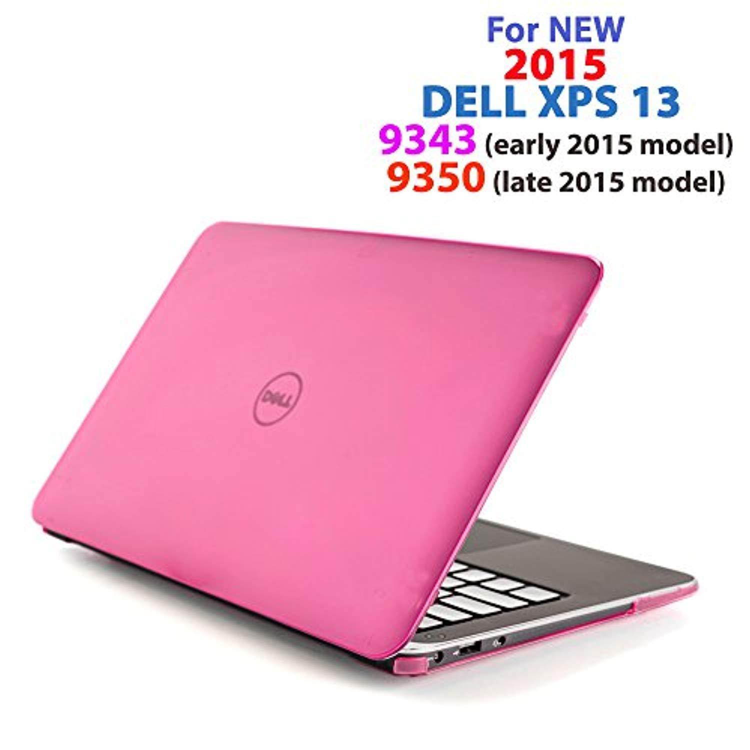 pink ipearl mcover hard shell case for 13.3" dell xps 13 9343/9350 / 9360 models (not fitting older l321x / l322x / 9333 and ne
