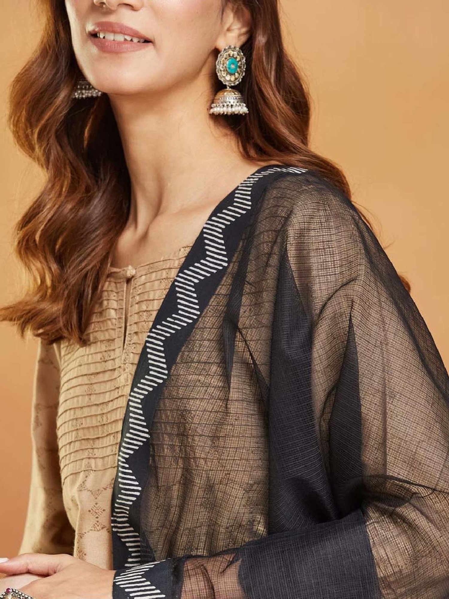 Stylum Multicolor Block Print Dupatta