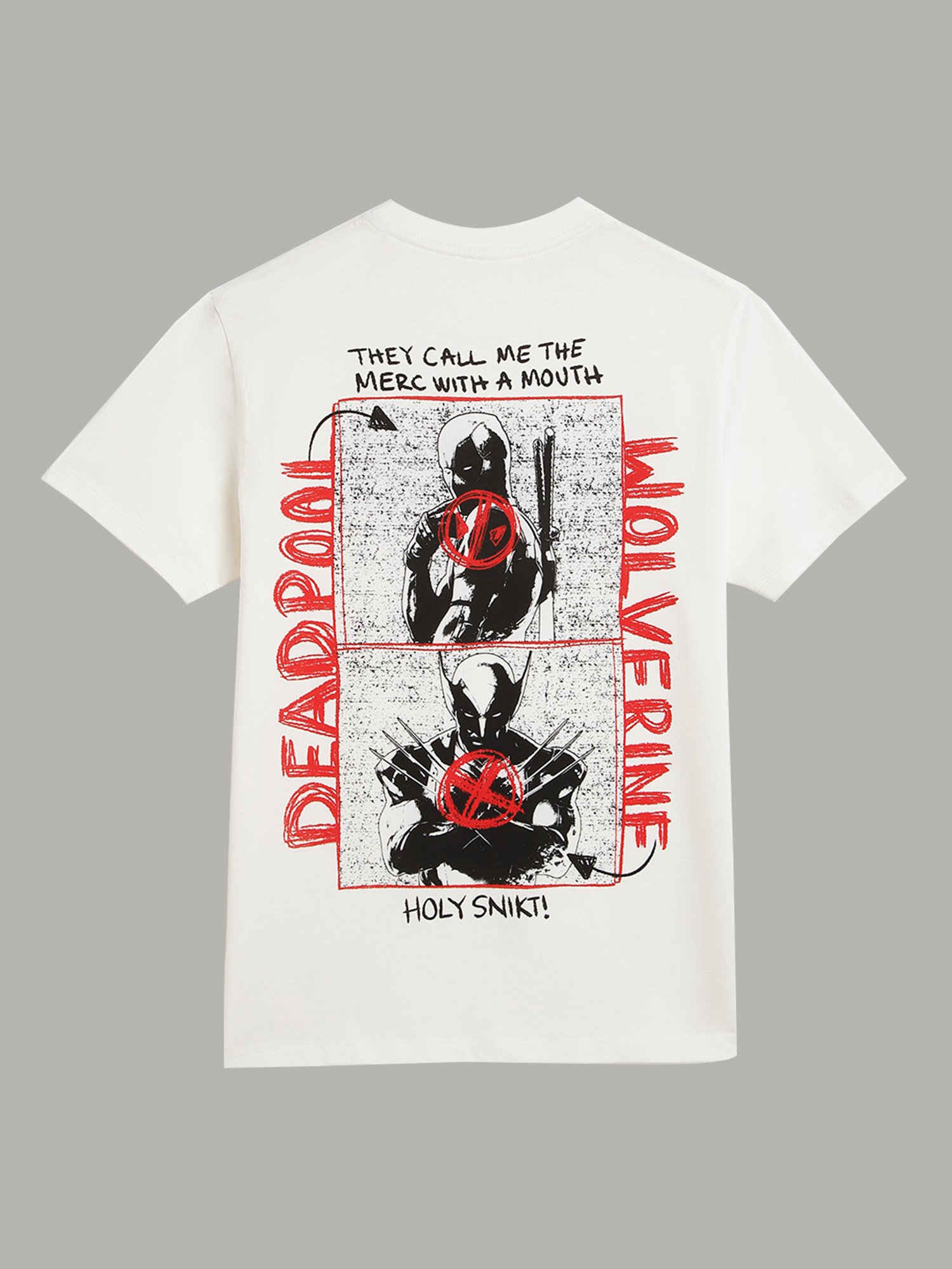 Free Authority Off White Regular Fit Printed T-Shirt