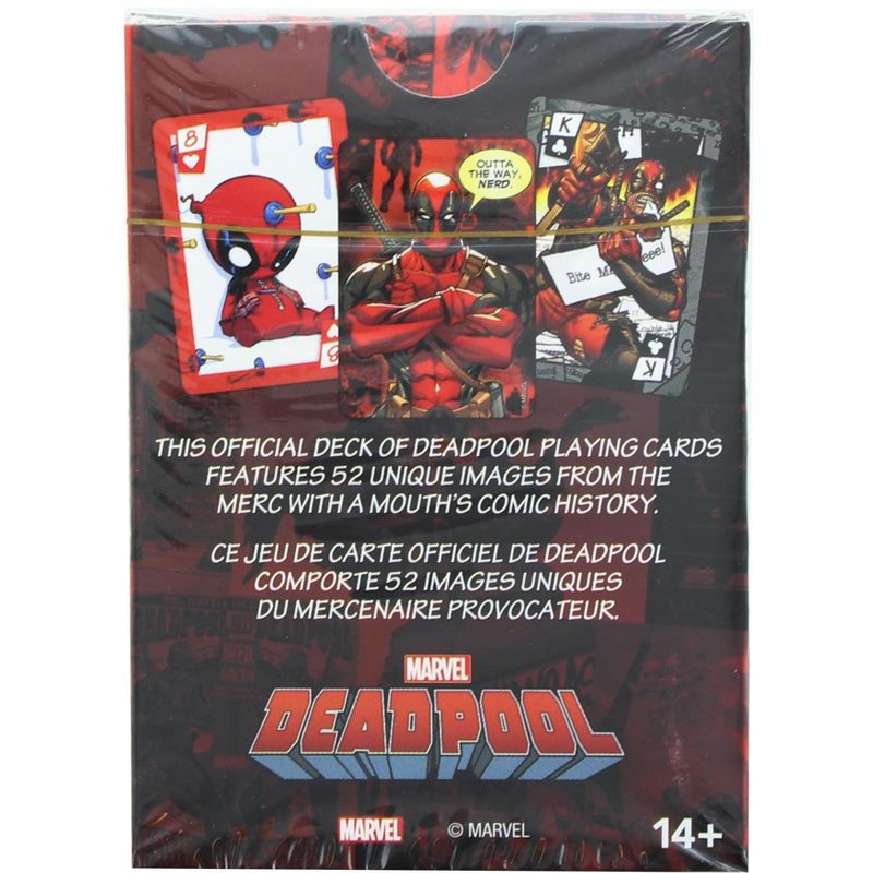 NMR Distribution Marvel Deadpool Comics Playing Cards | 52 Card Deck + 2 Jokers