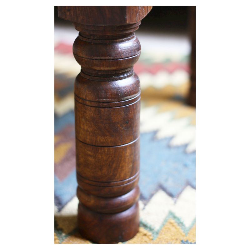 Handcrafted Thakat Rustic Coffee Table - (16H x 43W x 24D) - Natural - Timbergirl