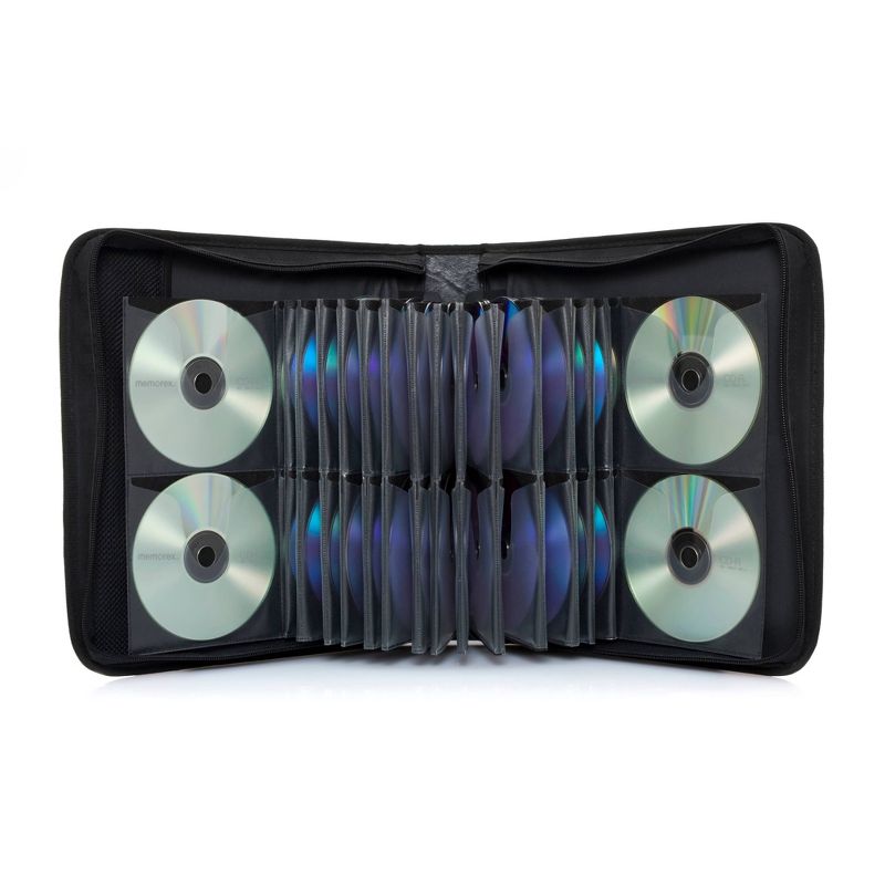 Memorex CD/DVD TravelCase Faux Leather Wallet 256ct