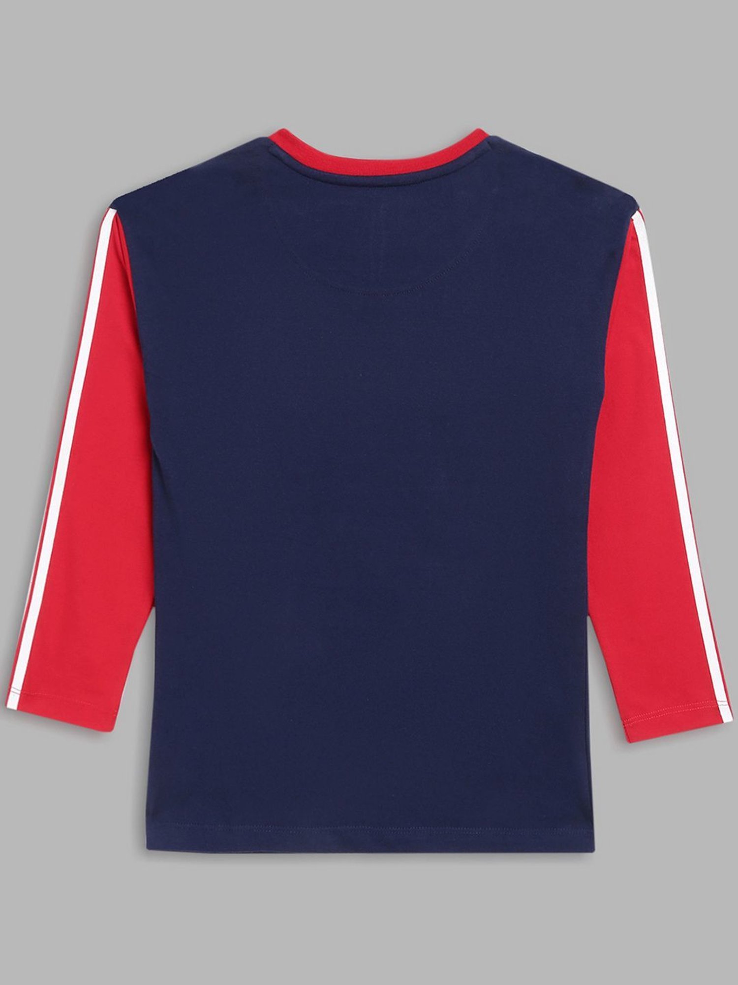 Blue Giraffe Kids Multicolor Cotton Printed Full Sleeves T-Shirt