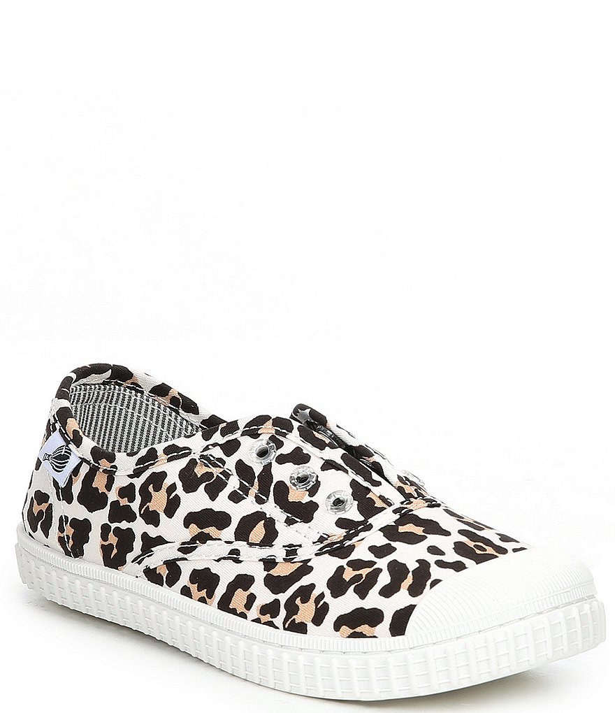 Copper Key Adventure Wear Girl's Budeee-A Washable Eyelet Leopard Print Sneakers (Toddler)